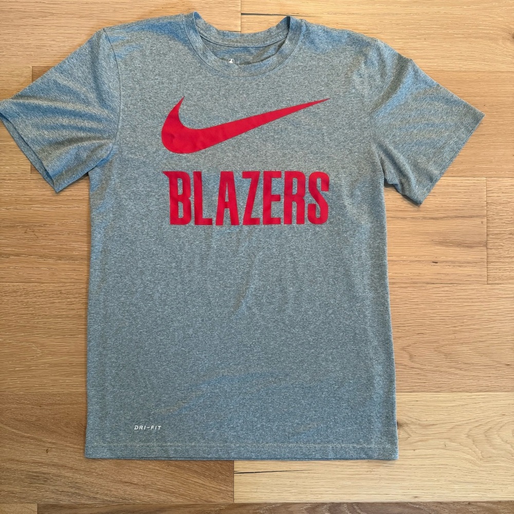 Nike Gray Dri-Fit Blazers NBA Tee
